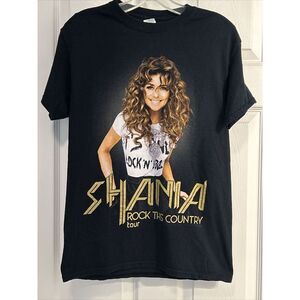Shania Twain Rock This‎ Country Tour Black Concert T Shirt Size Adult S